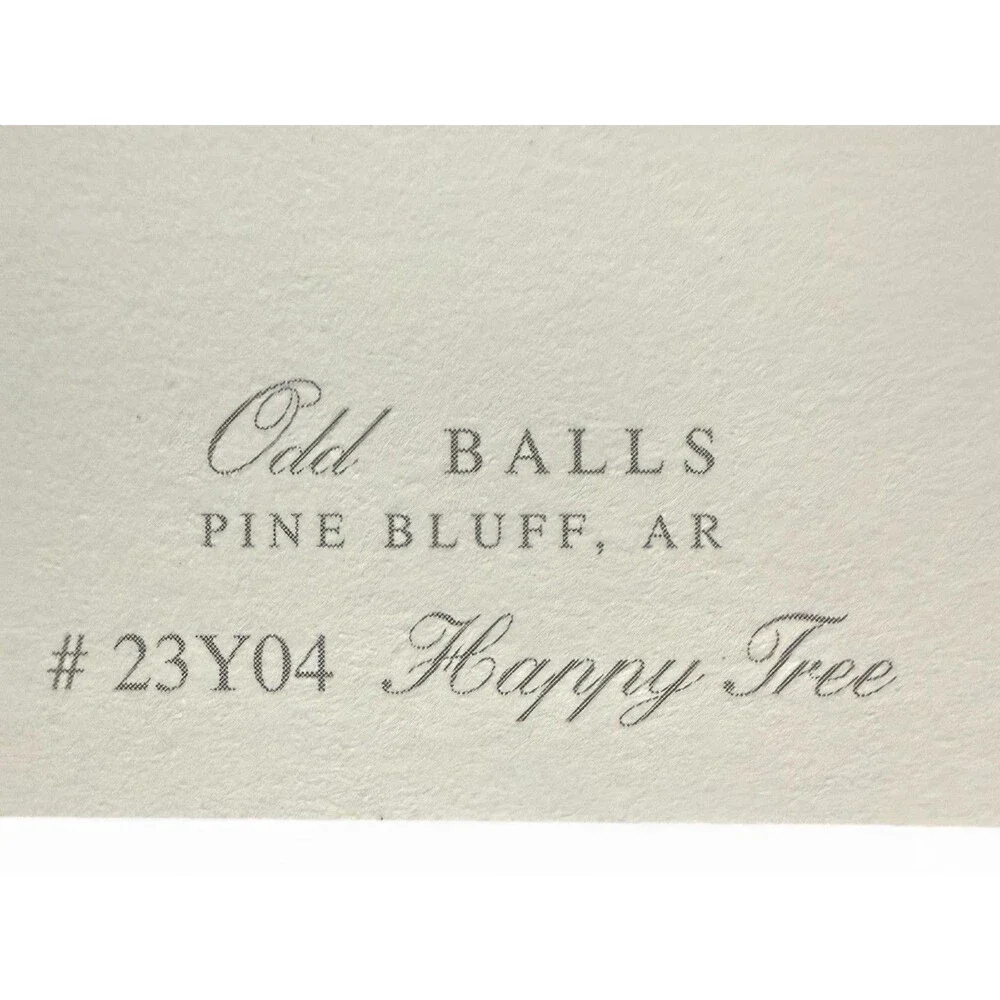 Vintage Oddballs Christmas Notecards - Watercolor- Happy Tree- 10 Pk